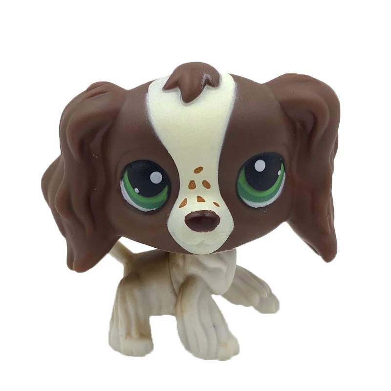 LPS CAT Littlest pet shop Bobble head toys Cocker SPANIELl Dog 156 Tan