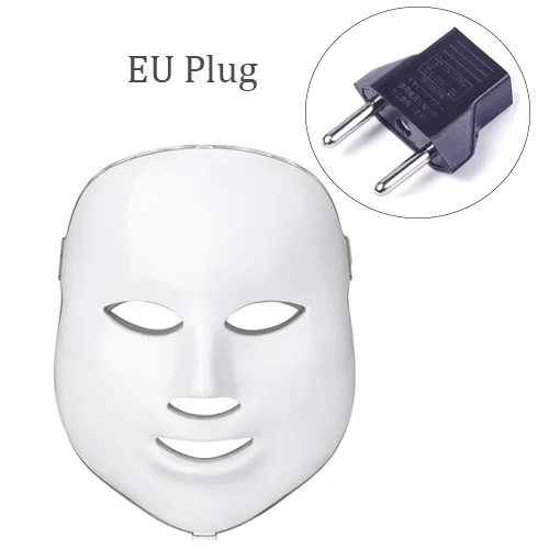 EU Plug- Without Box Beauty Star 7 цветов светодиодный маска для лица светодиодный фотонотерапия маска для лица Уход за кожей омоложение акне маска для лица красота спа светодиодный маска для лица - Цвет: EU Plug- Without Box
