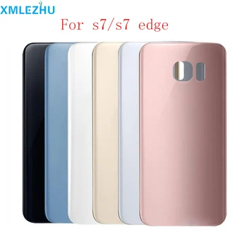 

50Pcs Rear Housing Case For Samsung Galaxy S7 G930 S7 edge G935 Battery back Cover Door Rear Cover with Adhesive