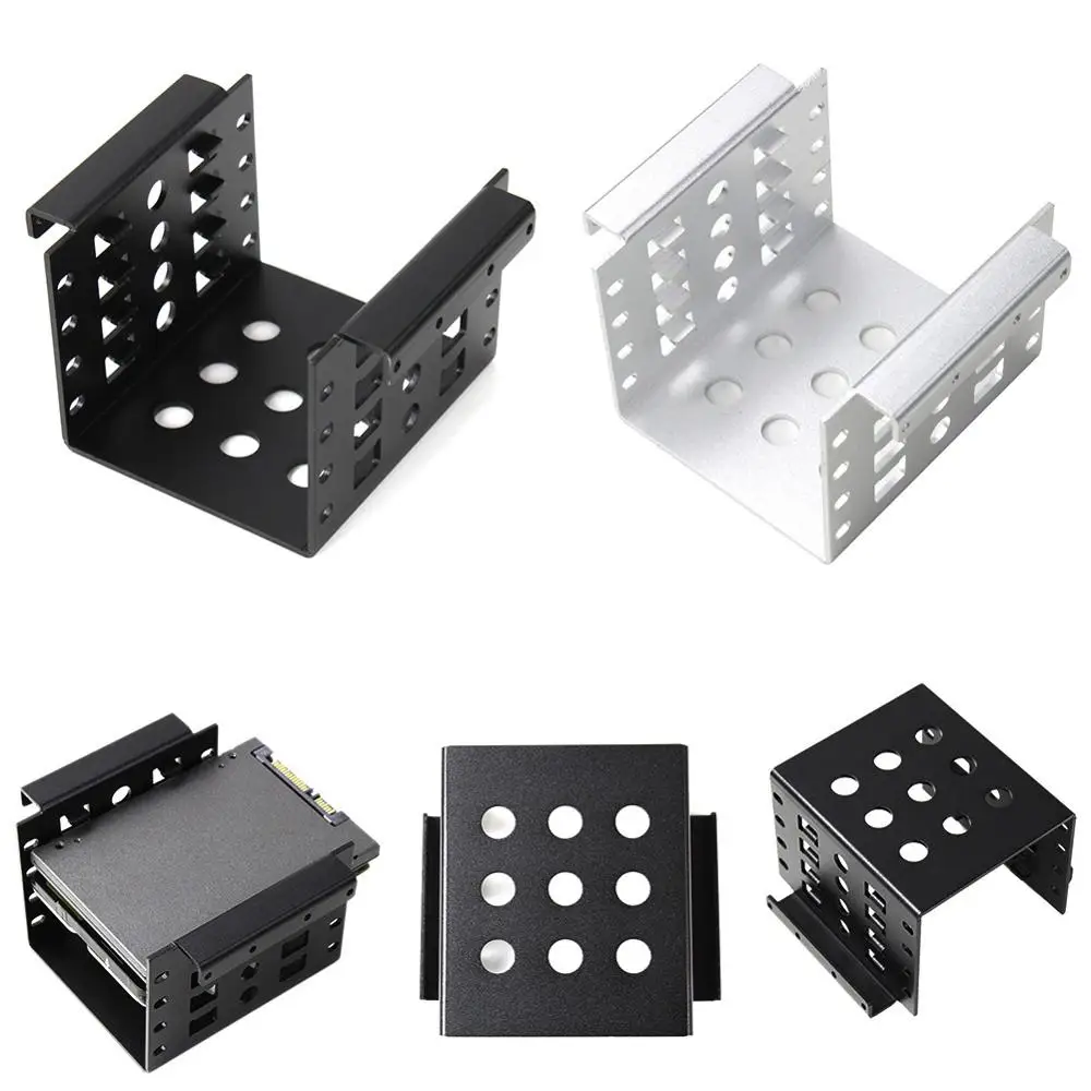 2,5 до 3,5 адаптер Жесткий диск hdd caddy Черный Серебряный Монтажный кронштейн комплект HDD SSD SATA Bay конвертер салазки для ssd