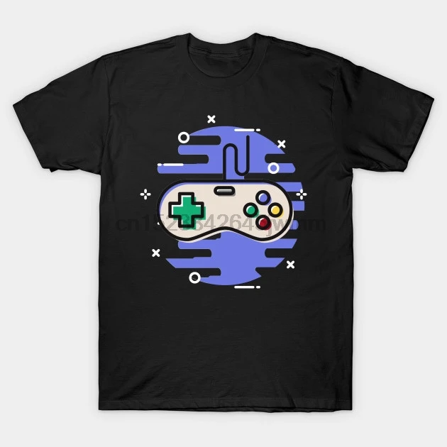 Men tshirt Video Game Controller Retro T Shirt Printed T-Shirt tees top |