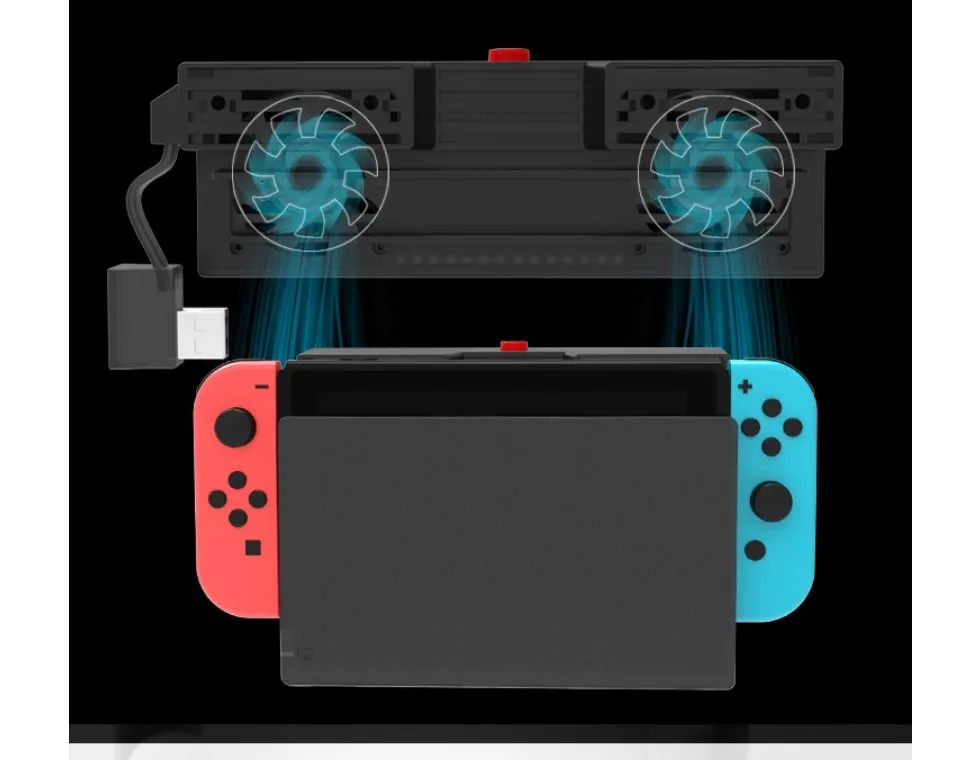 Ipega PG-9155 радиатор двойной вентилятор для nintendo переключатель двойной режим радиатор с пылезащитной задней крышкой NS переключатель держатель стенд