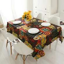 Cor flor toalha de mesa moderna casa decoração do casamento capa de mesa retângulo pano limpar capa à prova dwaterproof água pano de mesa de jantar