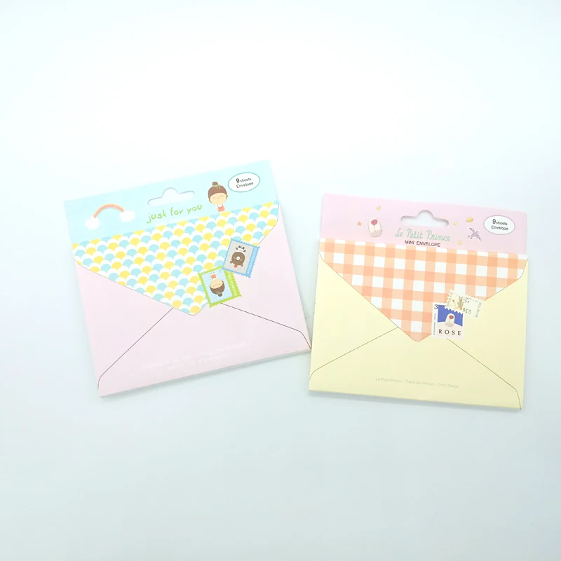 1 упак./лот Kawaii конверт для девочки цветной Печатный с наклейкой студентов DIY