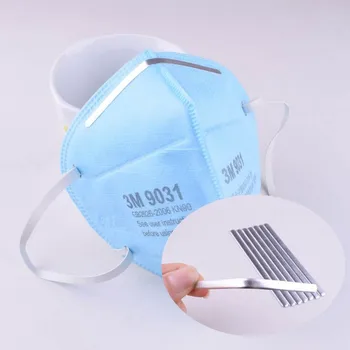 

100PCS Aluminum Flat Strips Straps Nose Bridge Clips 85mm Double-Sided for Diy Mask Making Accessories