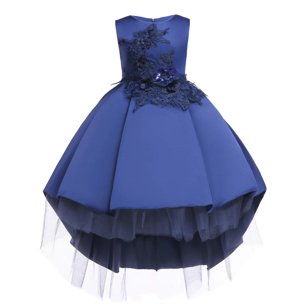 

Children Shirt INS CHILDREN'S Dress Pink Children Wedding Dress Pleated Infant Princess Skirt