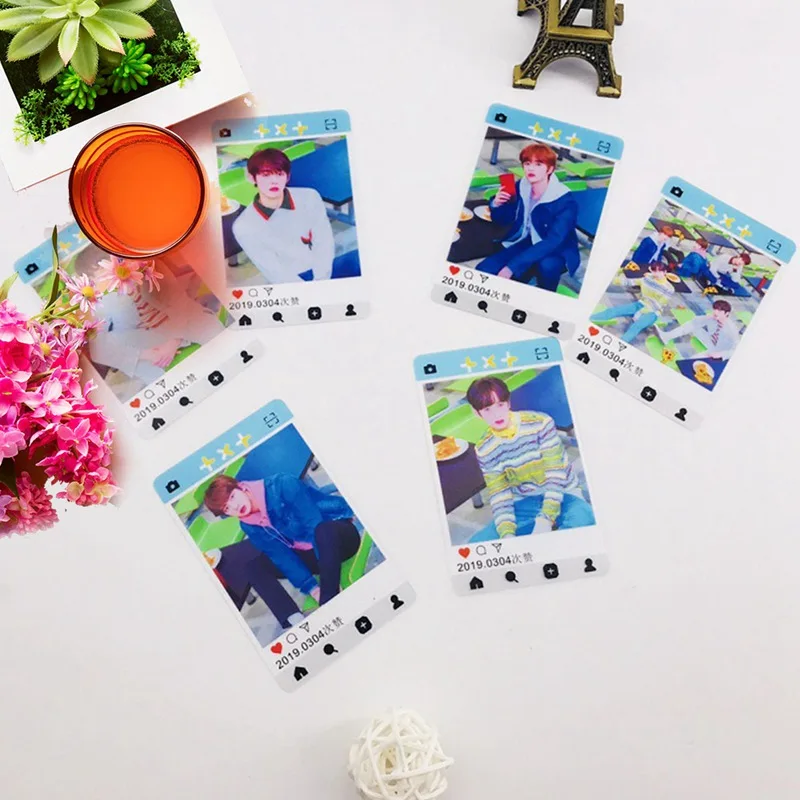 6Pc/Set TXT TOMORROW X TOGETHER Album STAR LOMO Cards New Fashion Self Made Paper Photo Card Paper