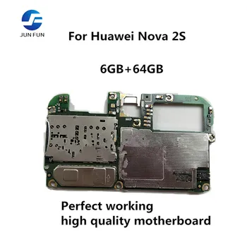 

JUN FUN Unlocked Motherboard For Huawei NOVA 2S 6GB+64GB Mainboard Android OS Logic Board With Full Chips
