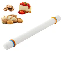 20 дюймов Скалка антипригарная пластиковая сталь Скалка сахар помадка торт тесто ролик для выпечки пицца пирог кондитерские изделия Печенье