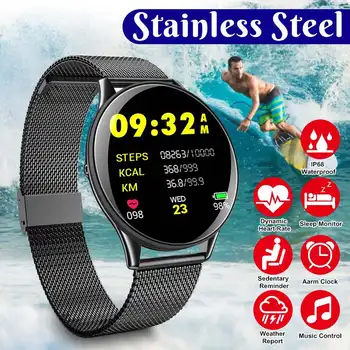 

1.3 Inch Full Round Touch Screen Smart Watch Heart Rate Blood Pressure Monitor IP67 Smartwatch GPS Fitness Tracker Bracelet