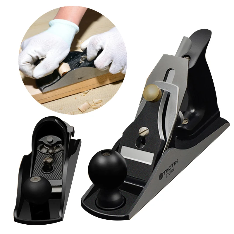 Cepillo pequeño de empuje manual para carpintería, recorte de madera plano ajustable de acero al carbono, herramientas de 90/180/250mm _ AliExpress Mobile