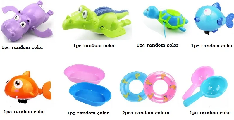 Заводные игрушки для купания ming животные пластиковая детская игрушка для ванной заводные развивающие плавающие кольца подарок для детей