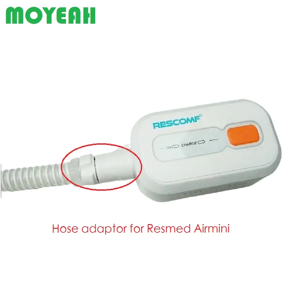 

MOYEAH Hose Connector For Resmed Airmini Tube Adaptor Connect to RESCOMF/VirtuClean Ventilation Disinfector CPAP Cleaner