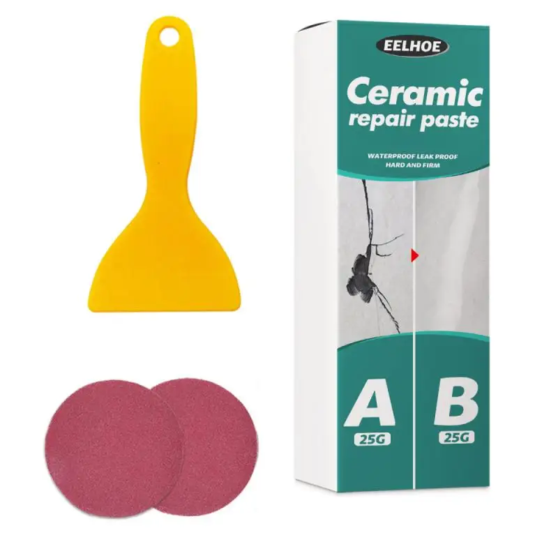 Pâte de Réparation en Céramique, Calfeutrage, Carrelage de Baignoire et  Douche, Kit de Réparation en Porcelaine pour Puce de Fissure, Joint de Sol  en Céramique - AliExpress