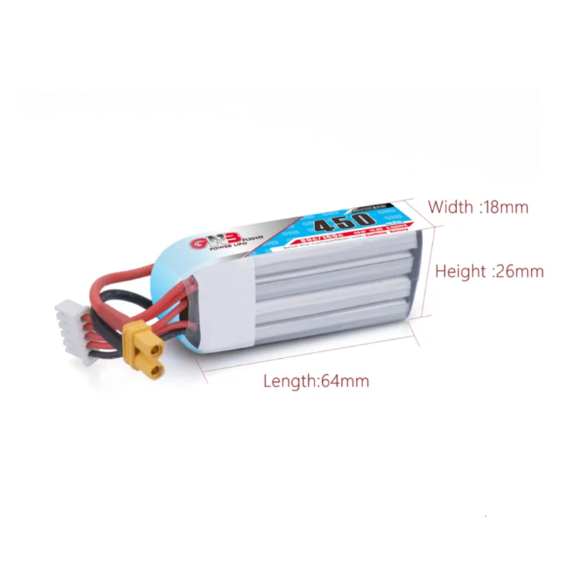 Gaoneng GNB 4S 14,8 V 450MAH 80C Lipo батарея XT30 JST разъем для CineBee Cine Whoop BetaFPV Дрон RC Квадрокоптер зубочистка Дрон