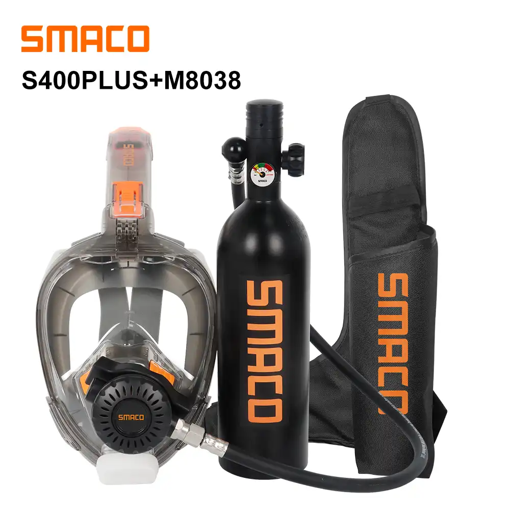 Smaco S400plus Mini Scuba Tauchen Tank Mit Tauchen Maske Kombination Fur Freies Atmen Unterwasser Fur 16 Minuten Tauchmasken Aliexpress