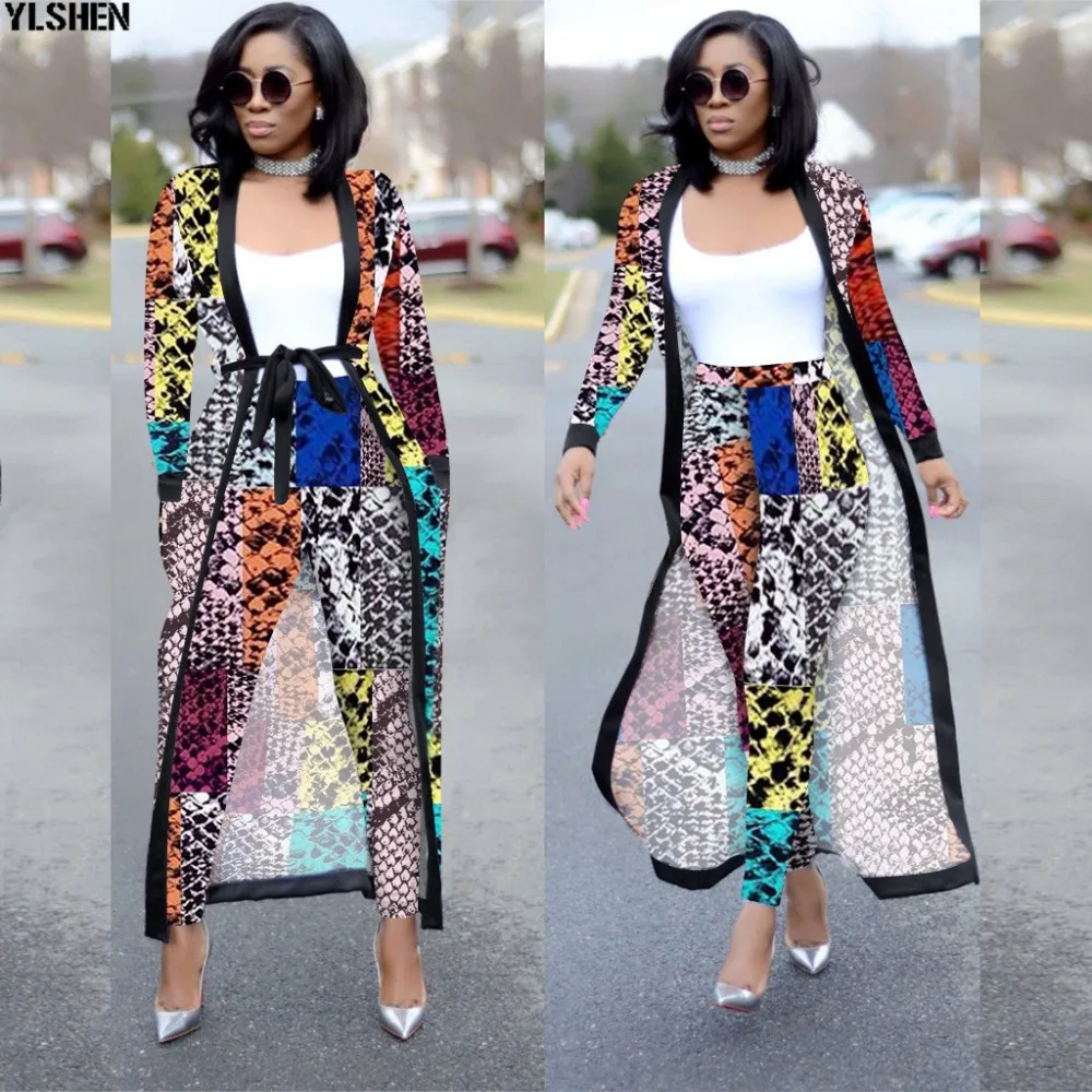 African Sets For Women New Print African Clothes Elastic Bazin Baggy Pants Rock Style Dashiki Long Sleeve Famous Suit For Lady 05