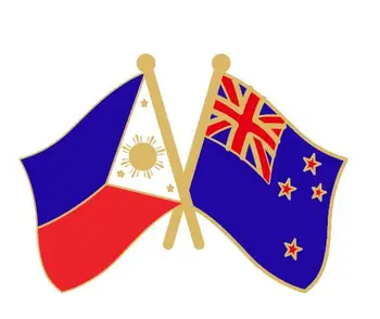 

Philippine - New Zealand Firendship Lapel Pin Friendship Flag Badge Flag pin