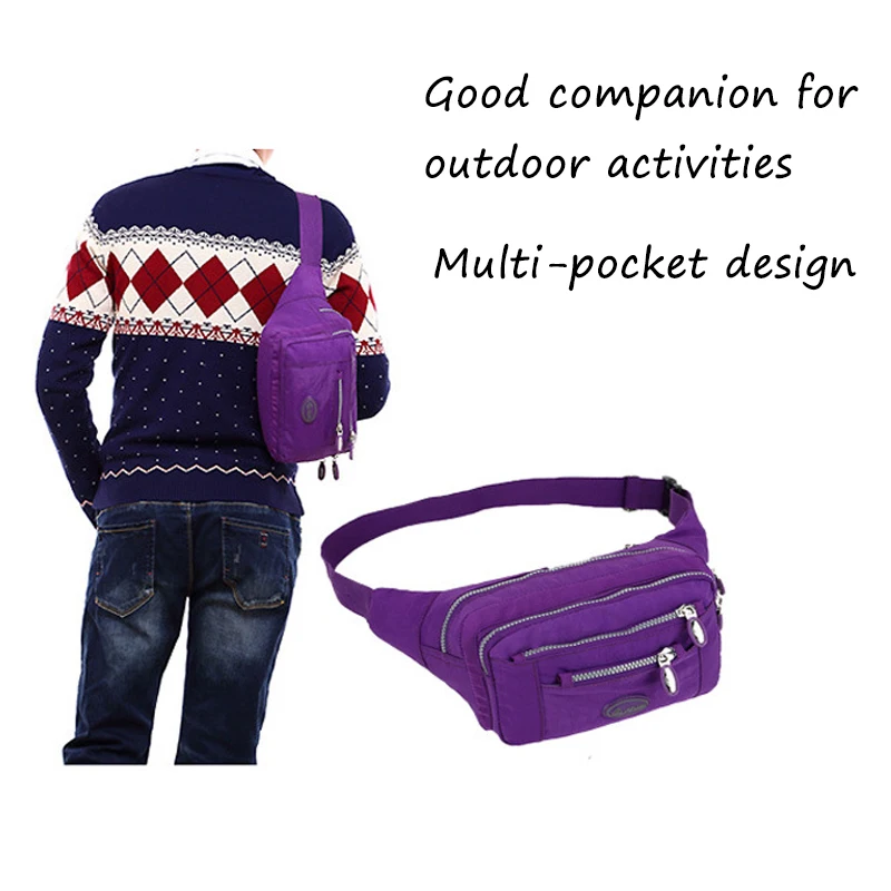 alta capacidade multi-purpose moda cintura sacos de