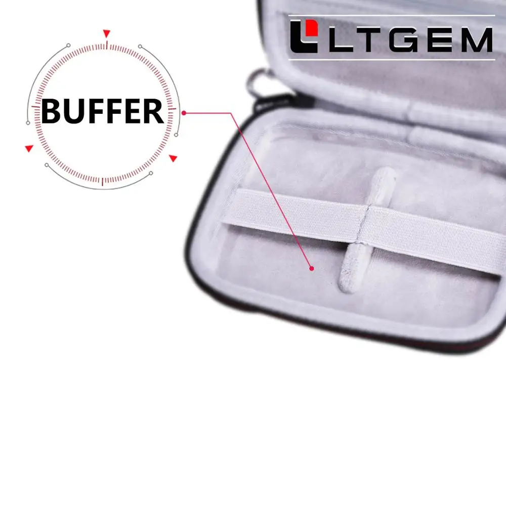 LTGEM Waterproof EVA Hard Case for Samsung T7 Touch Portable SSD-500GB-USB 3.2 (MU-PC500S/WW)