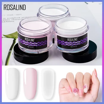 

ROSALIND 30g Acrylic Powder Crystal Powder For Nail Art Decoration Carving Poly Nail Extension Acrylic Water Semi Permanent