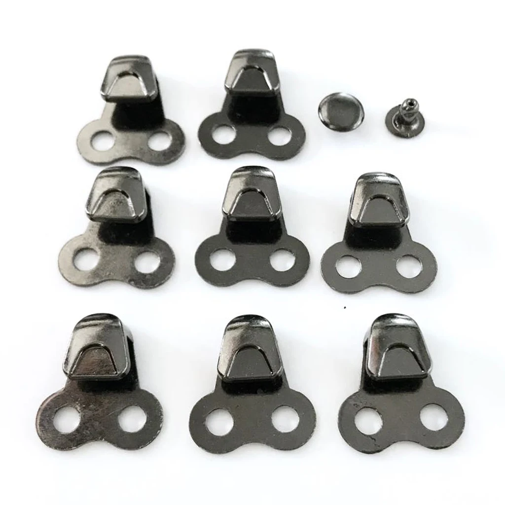 20 Pieces Alloy Shoes Lace Hooks Shoelace Buckles Repair Hunting Hiking Boots