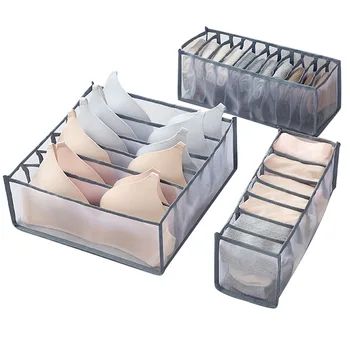 

New Foldable Closet Drawer Organizer For Socks Home Separated Underwear Storage Box Bra Organizer Foldable Drawer Organizers