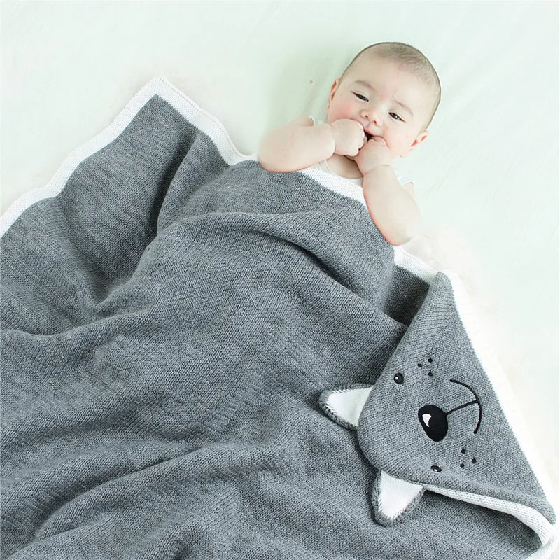 

Baby Sleeping Bags Knitted Cocoon for Newborns Bebes Adorable Rabbit Discharge Envelopes 80*80cm Infantil Kid Stroller Sleepsack