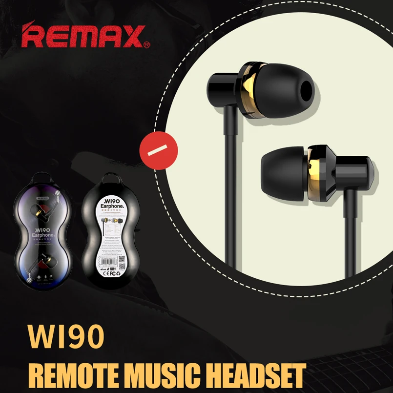 Проводные Hi-Fi наушники REMAX WI90 наушники-вкладыши с шумоподавлением