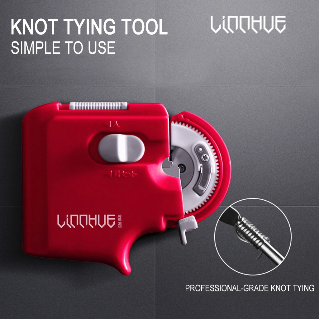 Electric Fishing Hook Line Tier Automatic Fish Line Knot Tie Binding Device Portable Auto Tie Binding Device