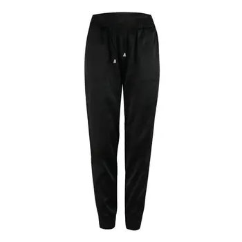 

White Side Loose High Waist Slim Pants Patchwork Calf Length Trousers for Women Casual Contrast Color Joggers Pant Ladies