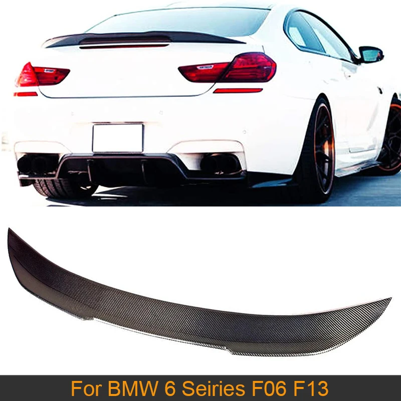 Carbon Fiber Car Rear Trunk Spoiler Wing for BMW 6 Seiries F06 F13 2012 - 2018 Boot Lid Sticker | Автомобили и мотоциклы
