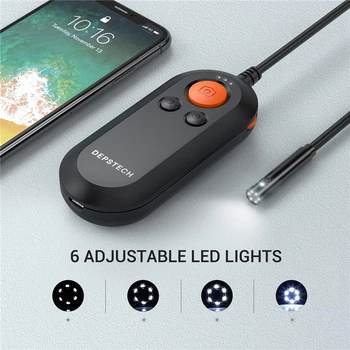 

Wireless WF050 Endoscope Camera HD Professional Inspection Camera Handheld Snake Wifi Camera 6 LED IP67 Waterproof Borescopes