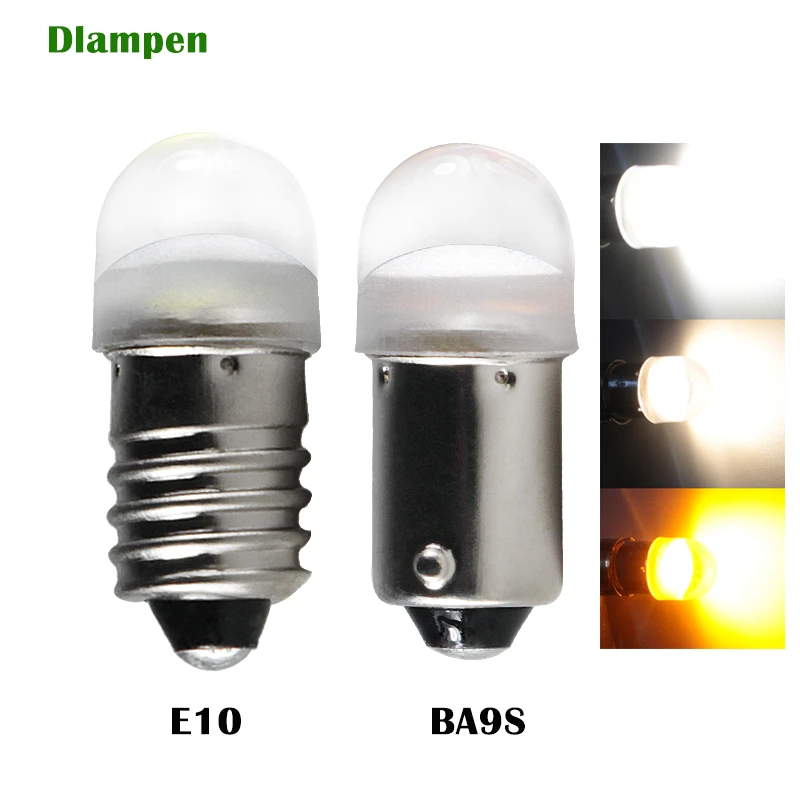 Concurreren officieel Pellen E10 T4w 233 Ba9s Led Bulb Dc 6v 12v 24v 6.3v Car Interior Lights Auto  License Plate Door Reading Lamp White Yellow 6 12 24 Volt - Signal Lamp -  AliExpress