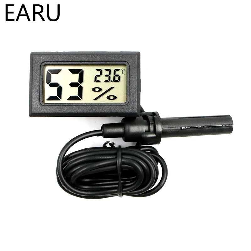 DC 12V Car Mini LCD Digital Thermometer Waterproof Probe Indoor Outdoor  Convenient Temperature Sensor With 1.5M Probe Cable - AliExpress