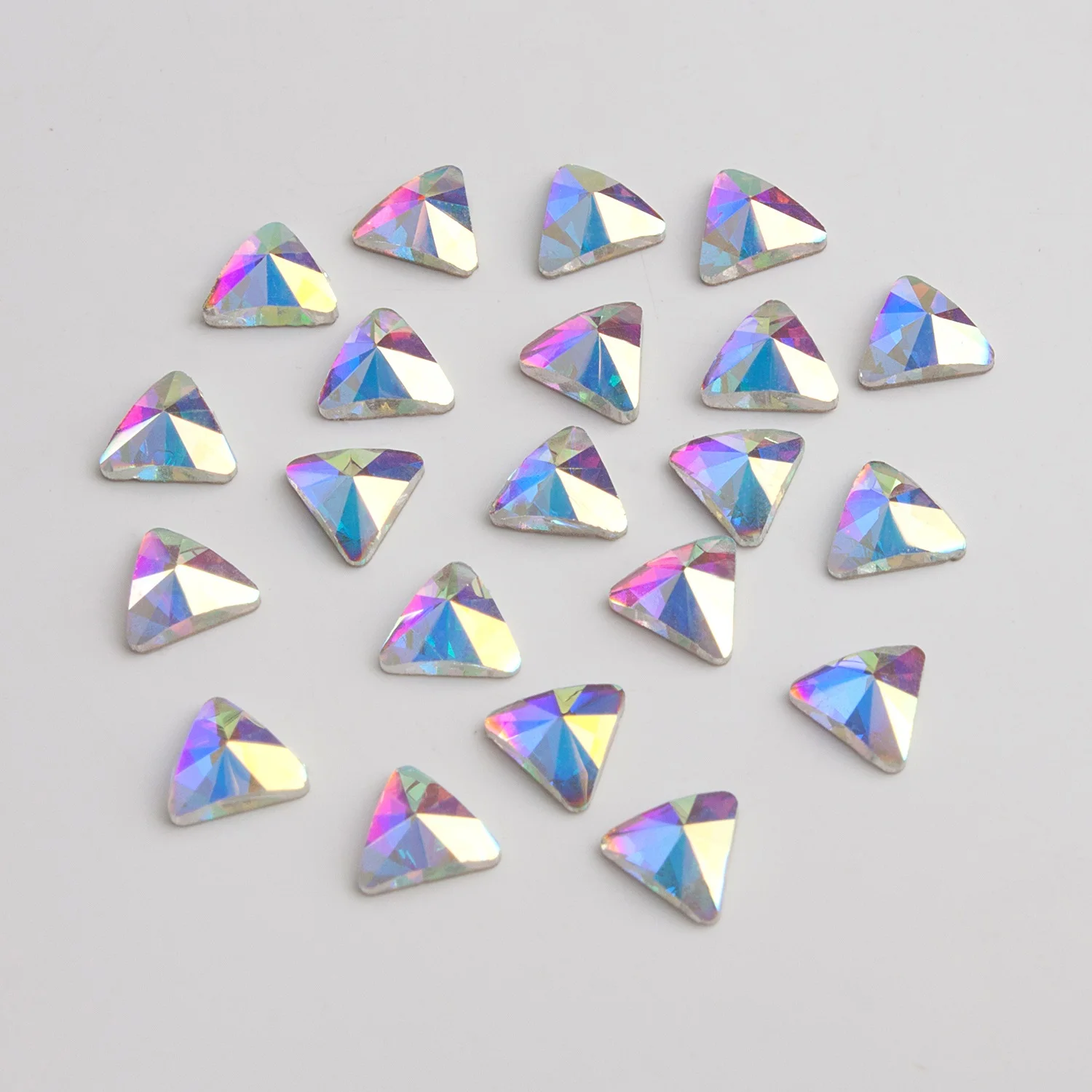 1 Pack Nail Art Rhinestones Flat Shapes Crystals Glass AB Colorful Stones for 3D Nails Art Decoration Manicure Gems Diamonds