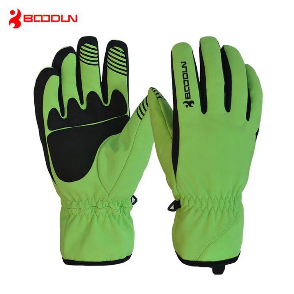 Boodun Водонепроницаемый лыжные перчатки, защита от ветра зимние снегоход сноуборд перчатки Для мужчин Для женщин Термальность с флисовой подкладкой, Слои велосипедные перчатки