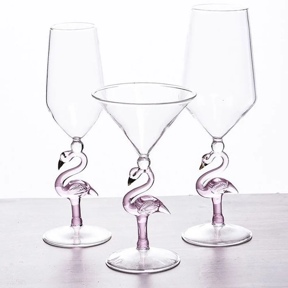 Verre à vin en forme de flamant rose, décoratif, pour la maison, Bar,  Restaurant, verre à vin, verre à Cocktail, gobelet de Bordeaux, 1 pièce |  AliExpress