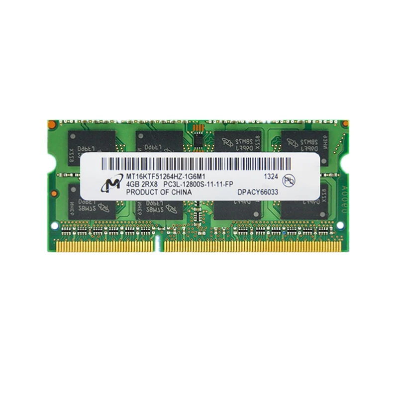 Микросхема Micron 2 ГБ 4 8GB1RX8 2Rx8 PC3L PC3 12800S DDR3 1600 МГц 1333 1066 модуль памяти ноутбука SODIMM 240