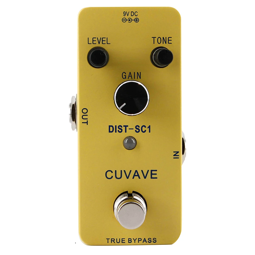CUVAVE distortion педаль с классическим эффектом искажения Цельнометаллический корпус
