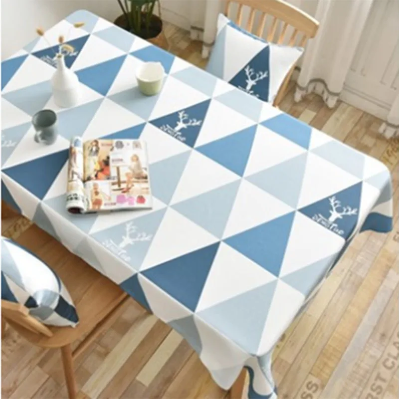 

Fresh household cotton and linen tablecloths can be customized waterproof and oil-proof tablecloths dirty washable table cloth m