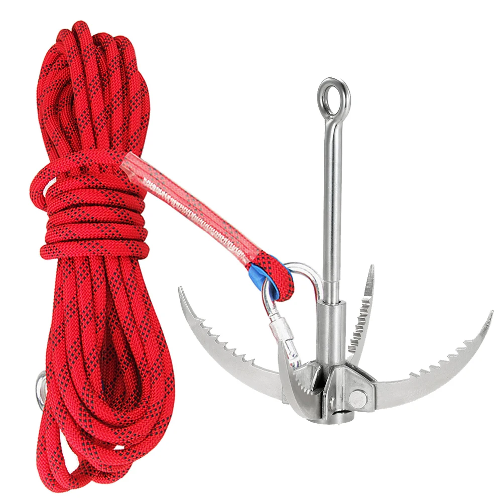 Профессиональная верёвка для скалолазания на открытом воздухе и набор крючков на открытом воздухе инструмент статическая веревка для скалолазания спасательный канат веревка для кемпинга