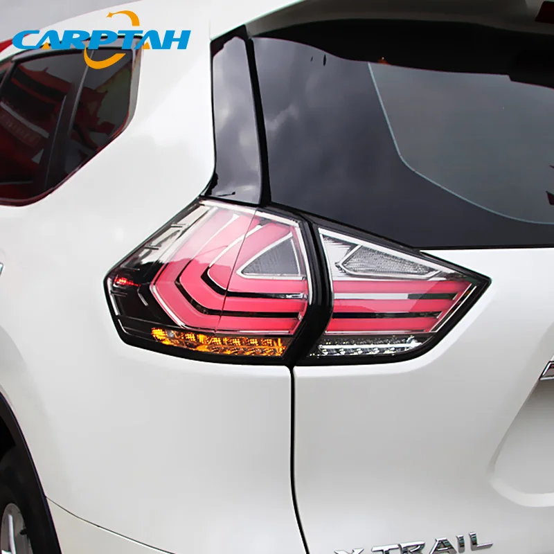 Автомобильный Стайлинг задний фонарь задние фонари для Nissan X-trail T32- задняя лампа DRL+ сигнал поворота+ обратная лампа+ светодиодный тормоз