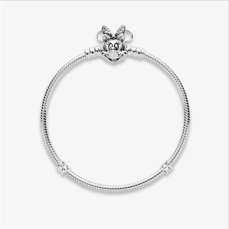 GChic 925 серебряные браслеты с Микки Браслет из бусин, сделай сам оригинальные шармы Pandora Модные женские подарочные браслеты и ювелирные изделия для женщин