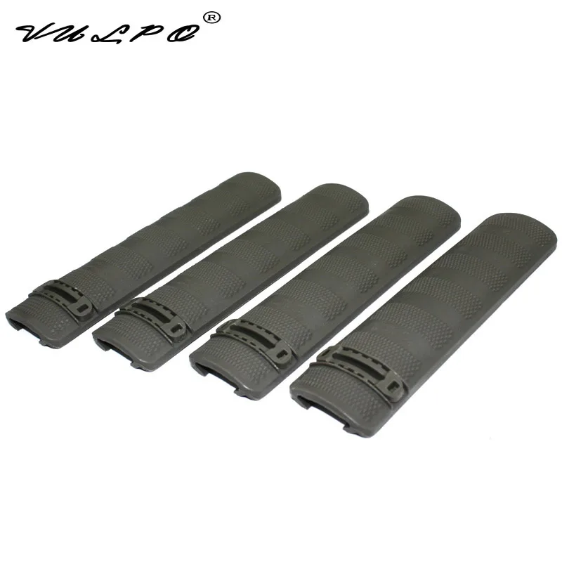 4 шт./компл. Тройная направляющая для Picatinny Rail Airsoft BK/DE/FG|rail cover|troy rail coverstroy |