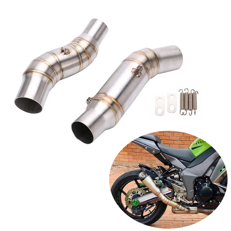 For Kawasaki Z1000 Ninja Exhaust Pipe Motorcycle Mid Link Tube Replace