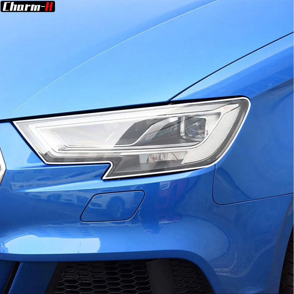 

2Pcs Car Headlight Protective Film Transparent TPU Sticker For Audi A3 8V A4 B8 B9 A5 A6 C8 A7 A8 D4 TT E-Tron R8 Accessories