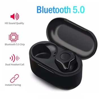 

Mini Sports IPX5 Waterproof Wireless Headphones 3D Stereo Wireless Earphones 5.0 Bluetooth Earphone Gaming Headset with Mic