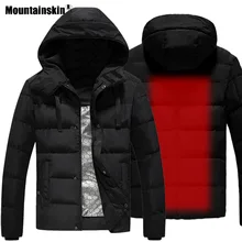 Горные мужские походные USB теплые пуховые пальто, зимние уличные спортивные ветровки для кемпинга, теплые водонепроницаемые мужские куртки VA600