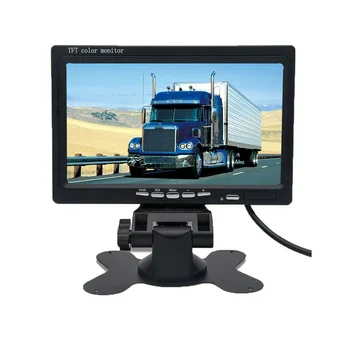 

7 Inch TFT LCD Car Monitor 16: 9 800x480 Screen Wired Camera Reverse Camera for Car Rearview Mirror Monitors Support DVD